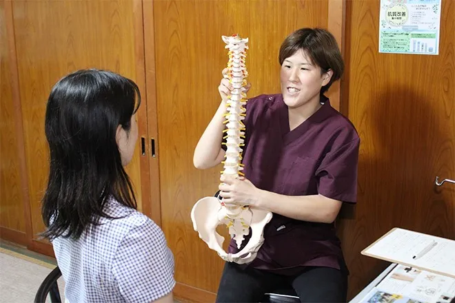 姿勢についてのアドバイスも行っています◎